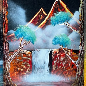 Waterfall painting