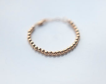 14k Gold Filled Beaded Bracelet for Babies and Children