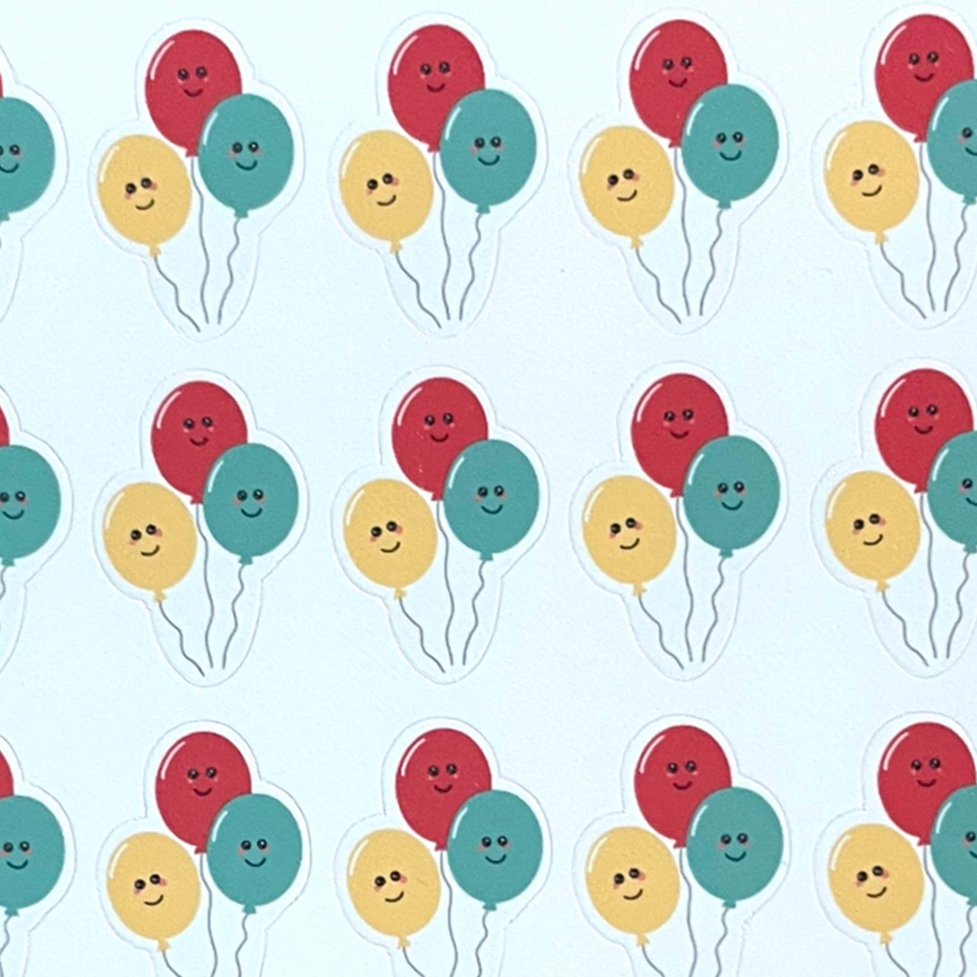Balloon Planner Sticker Sheet Bunch Of Balloons Party | Etsy