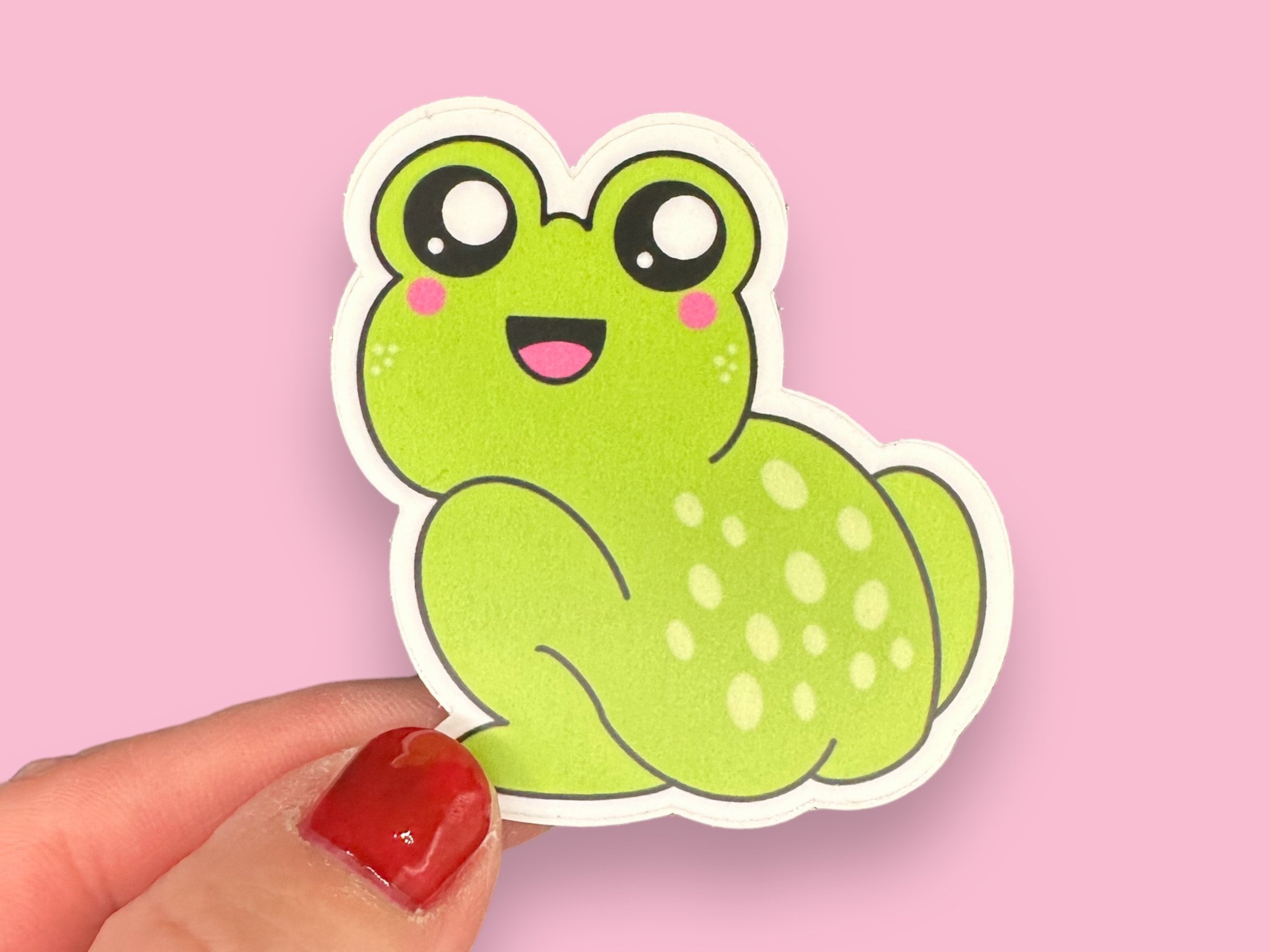Sticker Rana Con Skateboard 12,5x15 Cm – Adesivo Resistente Per Moto, Auto, Laptop, Impermeabile, Made In Germany - 2