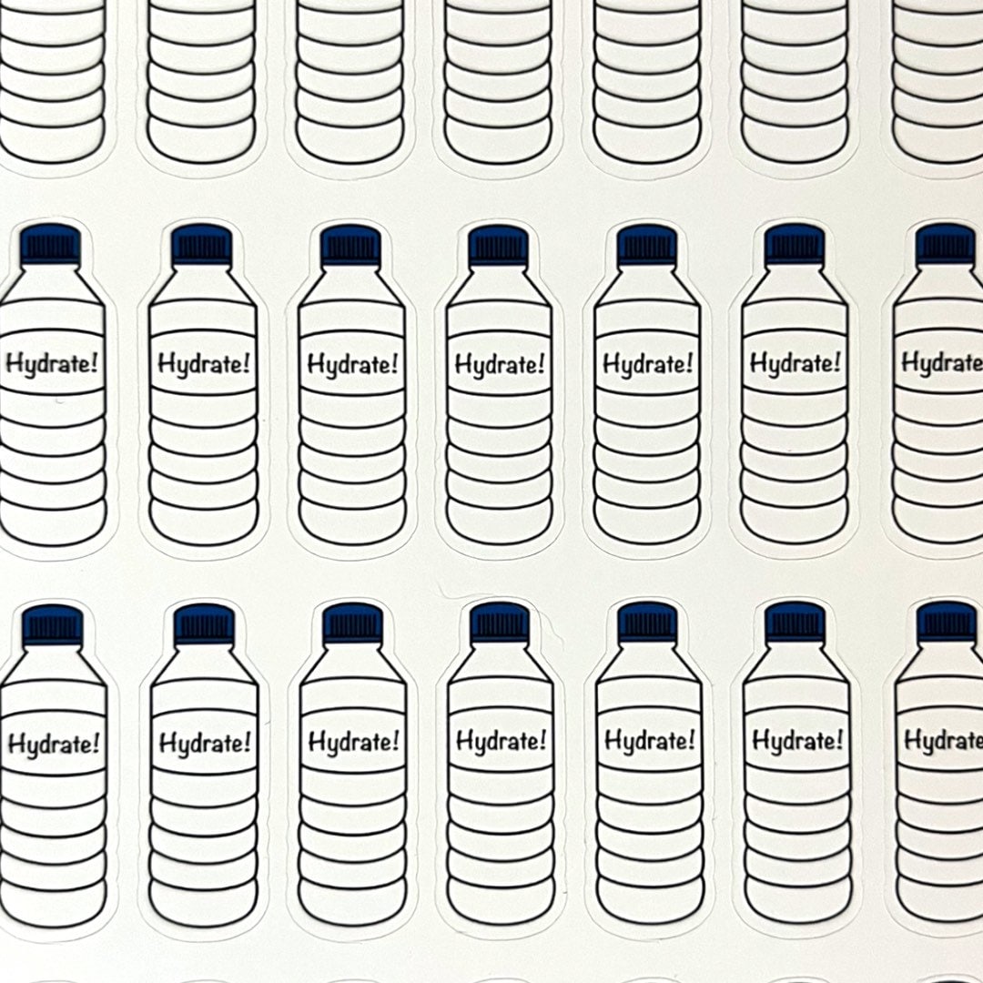 Healthy Living Habit Tracker Planner Stickers Pastel | Etsy