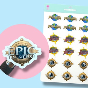 Urlaubs-/Urlaubsplanung für 3 Park Universal Urlaubsplaner Stickerbogen