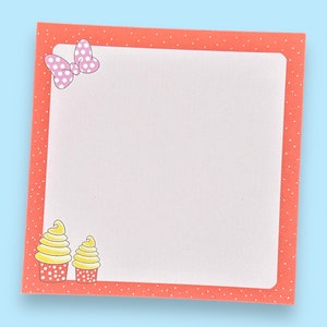 Magical Snacks Square Notepad, 50 Tear Off Pages