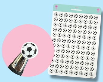 Football/Soccer Icon Planner Stickers, 108 Stickers Per Sheet
