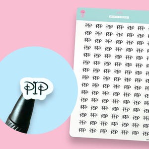 PIP/Persönliche Unabhängigkeit Zahlung Planer Aufkleber, 105 Aufkleber Pro Blatt, schmale, lustige Schriftart