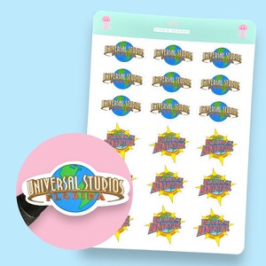 Urlaubs-/Urlaubsplanung für Universal Studios und Islands of Adventure, Urlaubsplaner, Stickerbogen