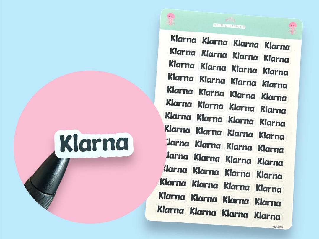 Monthly Payment Reminder Script Planner Stickers, 56 Stickers per Sheet ...