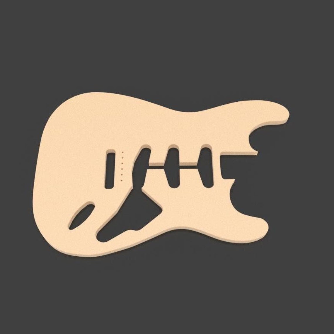 Fender Stratocaster Front Template - Etsy