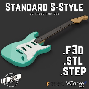 Standard S-Style | 3D Models for CNC  | F3D, STL, STEP | Instant Download|