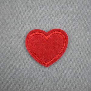 Felt heart patch, iron-on patch, iron on patch, sewing patch, customize clothing and accessories