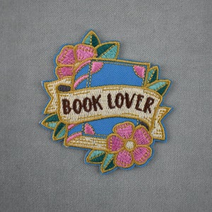 Embroidered love diary patch, iron-on badge