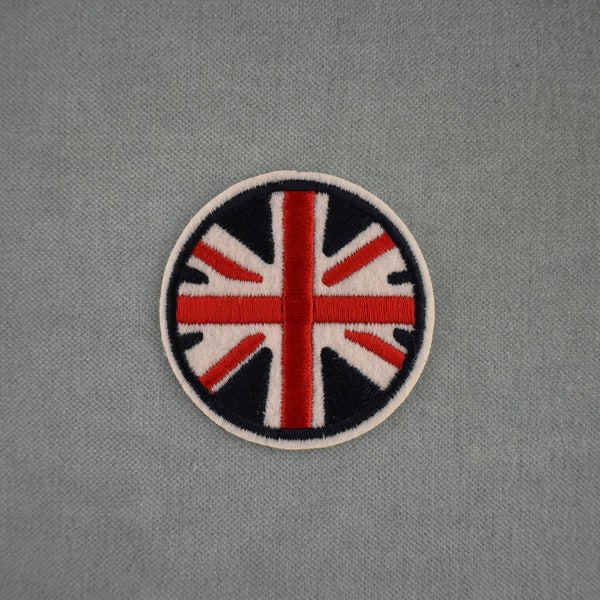 Patch drapeau Grande-Bretagne thermocollant, écusson Angleterre brodé