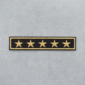 Star-studded military patch, 12cm embroidered iron-on army patch, customize clothing and accessories