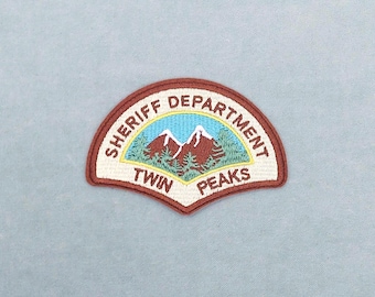 Twin Peaks iron-on patch, Sheriff Department, embroidered patch