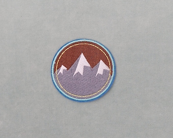 Patch termoadesiva Montagne, stemma ricamato