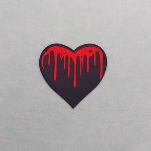 Punk Heart patch, iron-on badge, iron on patch, sewing patch, customize clothes and accessories