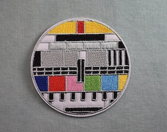 Patch Midnight Tv  thermocollant brodé, Écusson sur fer ou à coudre, customiser vêtements et accessoires