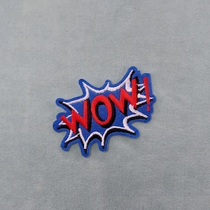 Embroidered iron-on comic onomatopoeia patch, pantonym badge, customize clothing and accessories 6