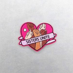 Feminist Symbol Iron-on Embroidered Patch, Embroidered Badge on Iron