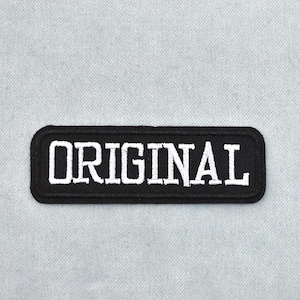 Original gold patch, embroidered badge, iron-on patch, sew-on patch, customize clothes and accessories