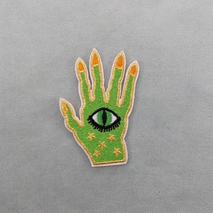 Iron-on iron-on eye of providence hand patch embroidered on iron or sew, customize clothing and accessories