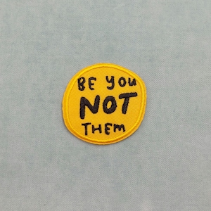 Ben jij niet die strijkpatch, geborduurde strijkbadge