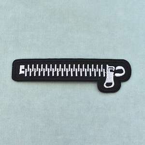 Reißverschluss-Aufnäher, gestickter Aufnäher zum Aufbügeln, Bügel-Aufnäher, Aufnäh-Aufnäher, Kleidung und Accessoires individuell gestalten