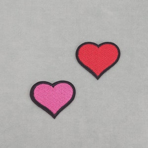 Iron-on heart patch, iron on patch, customize clothes and accessories