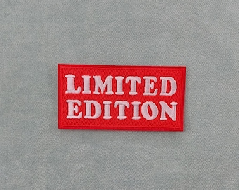 Patch limited edition thermocollant, écusson brodé