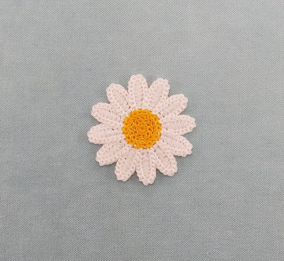 Thermocollant Couture Patchs Thermocollants Fleurs Marguerite - Lot De 50 Pièces - Pour Vêtements, Sacs, Jeans - Déco DIY écusson Brodé