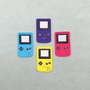 Toppa vintage termoadesiva per console, toppa ricamata per giochi elettronici