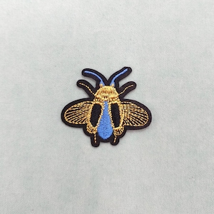 Patch insecte volant thermocollant brodé, fer sur patch, patch à coudre, customiser vêtements et accessoires