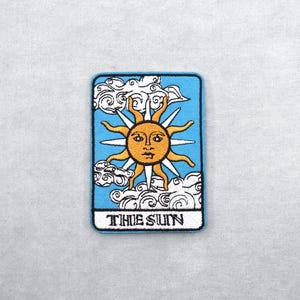 Patch The sun thermocollant, écusson  soleil brodé
