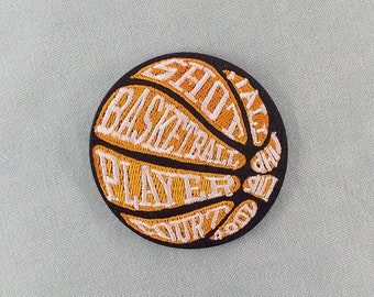 Patch Basketball player thermocollant brodé, customiser vêtements et accessoires