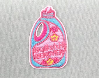 Bestickter, aufbügelbarer Reinigungsaufnäher, Bügelaufnäher, Aufnäher zum Aufnähen, zum Personalisieren von Kleidung und Accessoires