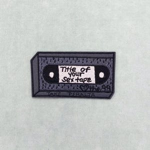 Parche VHS termoadhesivo, parche bordado para planchar