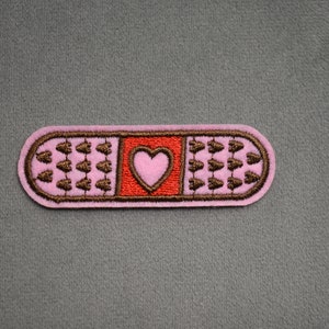 Iron-on heart bandage patch, Patch patch embroidered on iron