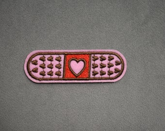 Iron-on heart bandage patch, Patch patch embroidered on iron