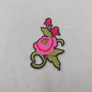 Grote geborduurde strijkbloempatch, geborduurd embleem
