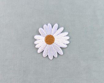 Parche de margarita, parche bordado termoadhesivo o parche para coser, personaliza ropa y accesorios