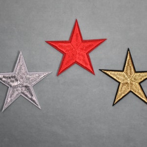 Iron-on star patch, embroidered patches on iron or sewing, customize clothing and accessories