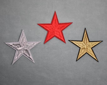 Iron-on star patch, embroidered patches on iron or sewing, customize clothing and accessories