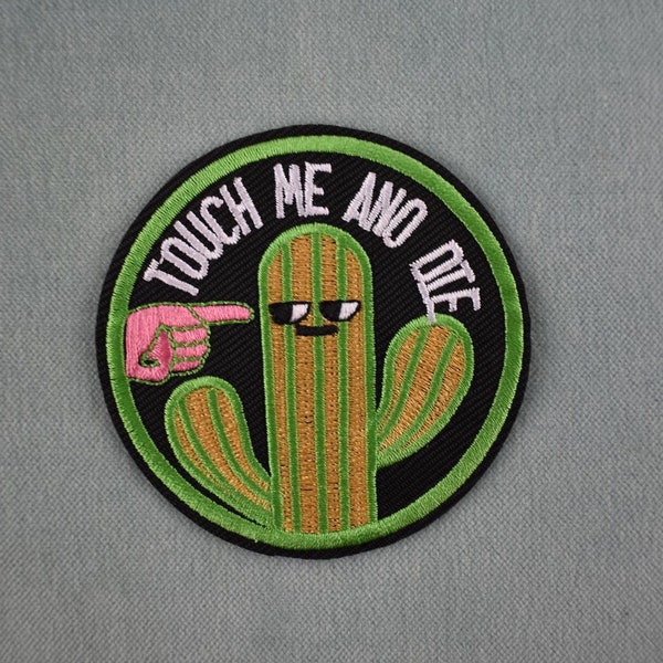 Patch Cactus brodé, écusson thermocollant