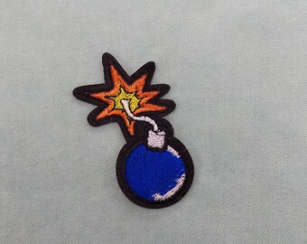 Patch La bombe brodé, écusson thermocollant