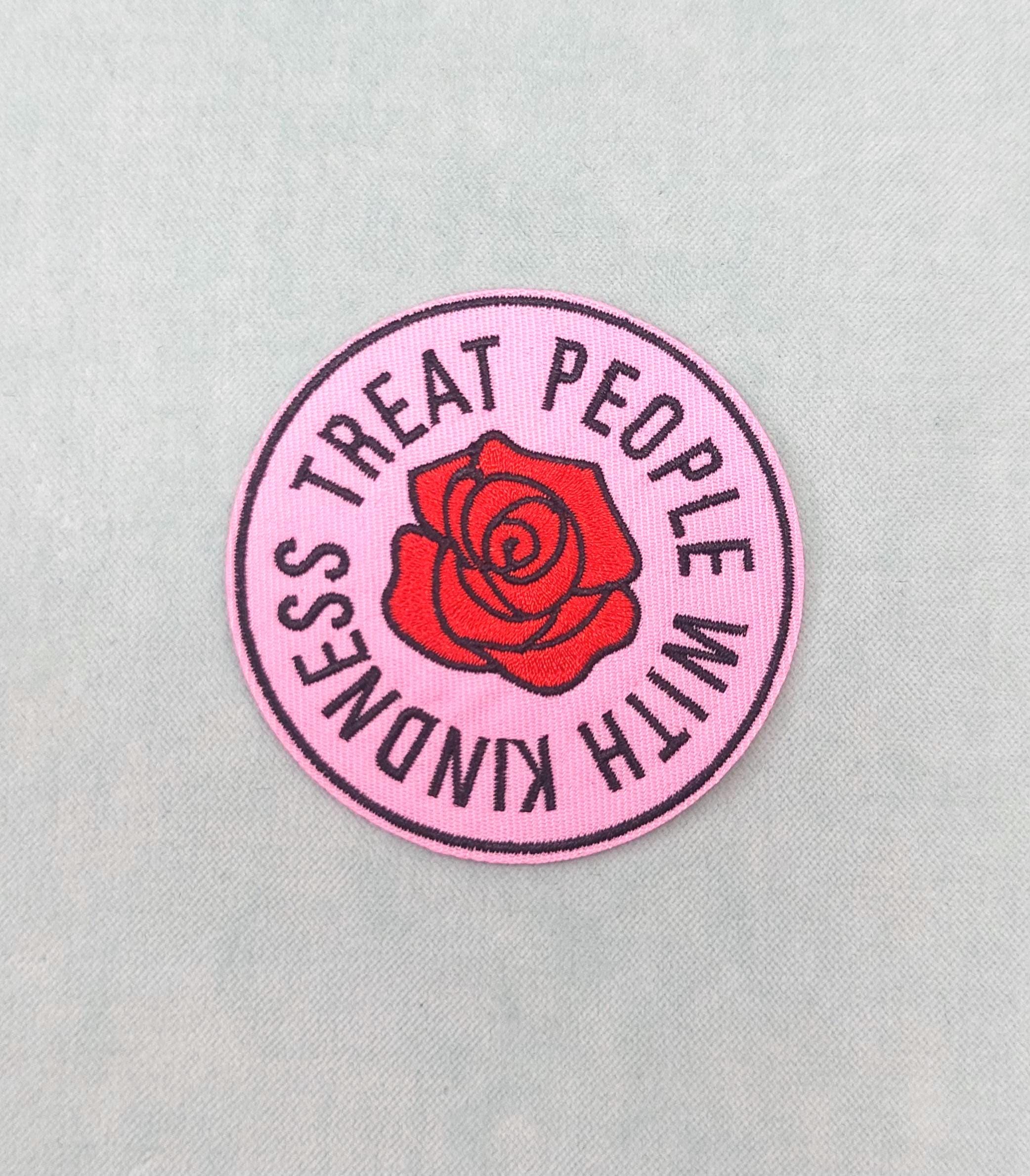 Patch Brodé Thermocollant Chouette Rose Avec Nœuds - 6 X 6,5 Cm - Parfait Pour Customiser