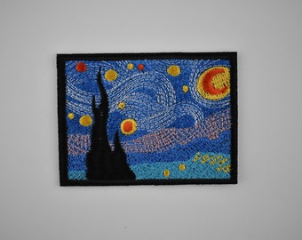 Starry night canvas - Etsy België