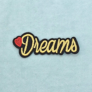 Geborduurd Dreams-embleem, strijkpatch