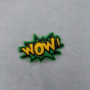Embroidered iron-on comic onomatopoeia patch, pantonym badge, customize clothing and accessories 1