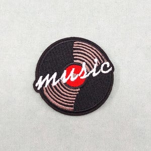Vintage Musoc Platinum Patch, besticktes Musik-Aufnäher zum Aufbügeln