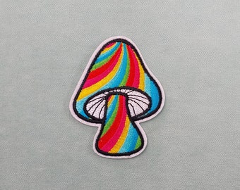 Mushroom patch, embroidered iron-on patch, iron on patch, sewing patch, customize clothing and accessories